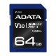 ADATA V30S SDXC UHS-I U3 Class10 R100 W60 Premier Pro - 64GB