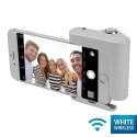 OptimuZ Wireless Selfie Hero Hand Grip Shutter for iPhone Siri - White