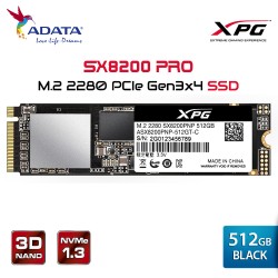 ADATA XPG SX8200 PRO 512GB PCIe Gen3x4 M.2 2280 Solid State Drive