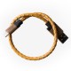 ALTO Kabel Data & Charger Lightning Braided Kulit Asli + Kayu - Apple MFi-Certified – 0.3 Meter Brown