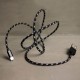 ALTO Kabel Data & Charger Lightning Fabric Braided - Apple MFi-Certified – 1meter Black