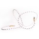 ALTO Kabel Data & Charger Lightning Fabric Braided - Apple MFi-Certified – 1meter White-Gold