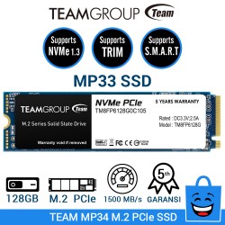 TEAM SSD MP33 M.2 2280 PCIe Gen3x4 NVMe 1.3 - 128GB