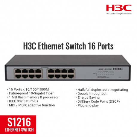 H3C S1216 Ethernet Switch 16 Port