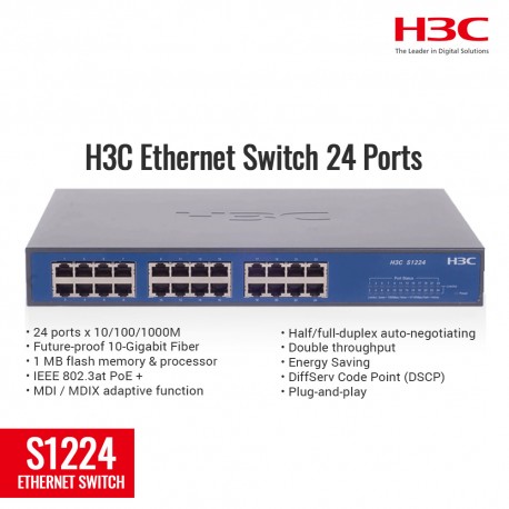 H3C S1216 Ethernet Switch 24 Port