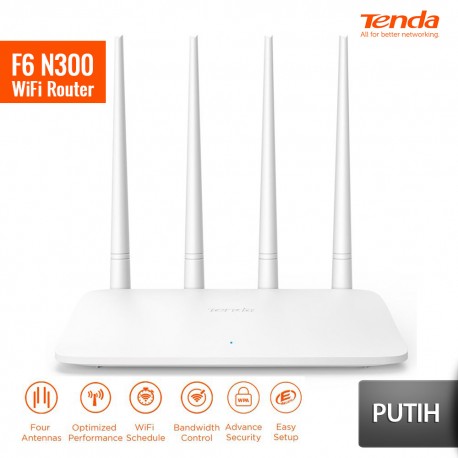 TENDA F6 Router Wireless N300 Repeater Multi Language Firmware