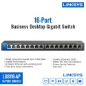 Linksys LGS116-AP 16-Port Business Desktop Gigabit Switch