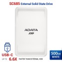 ADATA SC685 SSD Eksternal USB Type-C - 500GB Putih