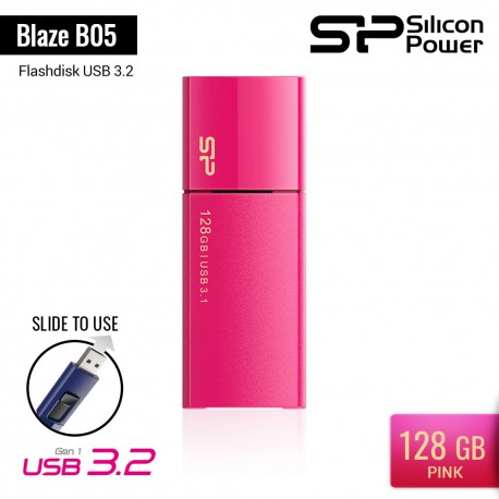 Silicon Power Blaze B05 Flashdisk USB3.2 - 128GB Pink