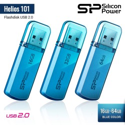 Silicon Power Helios 101 Flashdisk USB2.0 - 16GB-64GB Blue