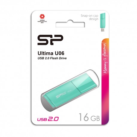 Silicon Power Ultima U06 Flashdisk USB2.0 - 16GB Blue