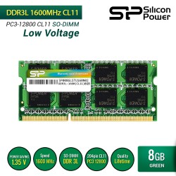 Silicon Power DDR3L Low Voltage 1600 SO-DIMM RAM Laptop - 8GB