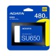 ADATA SU650 – SSD Internal 3D NAND 2.5” SATA III – 480GB