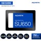 ADATA SU650 SSD Internal 3D NAND 2.5 SATA III - 256GB