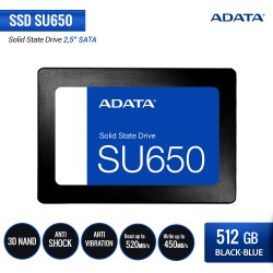 ADATA SU650 SSD Internal 3D NAND 2.5 SATA III - 512GB