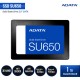 ADATA SU650 SSD Internal 3D NAND 2.5 SATA III - 1TB