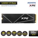 ADATA XPG GAMMIX S70 Blade SSD PCIe Gen4x4 M2 2280 NVMe - 512GB