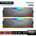 ADATA XPG Spectrix D50 DDR4 RAM PC U-Dimm RGB Gamming - 16GB(8x2) Grey