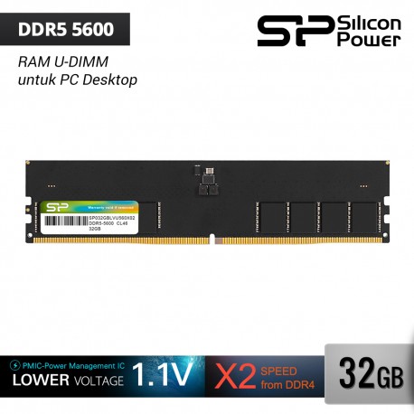 Silicon Power DDR5 5600 RAM PC Desktop UDIMM - 32GB