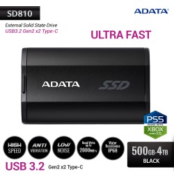 ADATA SD810 SSD Eksternal USB3.2 Gen2 x2 Type-C - 500GB-4TB