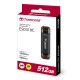 Transcend ESD310C SSD Eksternal Dual USB Type-A dan Type-C 512GB Hitam