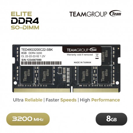 Team Group RAM Elite DDR4 3200 SO-DIMM 8GB