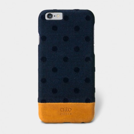 Alto Leather Case for iPhone 6 - Denim - Navy Bubble