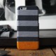 Alto Leather Case for iPhone 6 - Denim - Zebra Grey