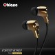 Oblanc Mobile In-ear Headphone with In Line Microphone for Smartphones, Tablets, Laptops or PC - NX1 Champagne Gold