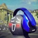 Oblanc SHELL200 Stereo Headphones with In-line Microphone & Call Control - NC3-1-Blue