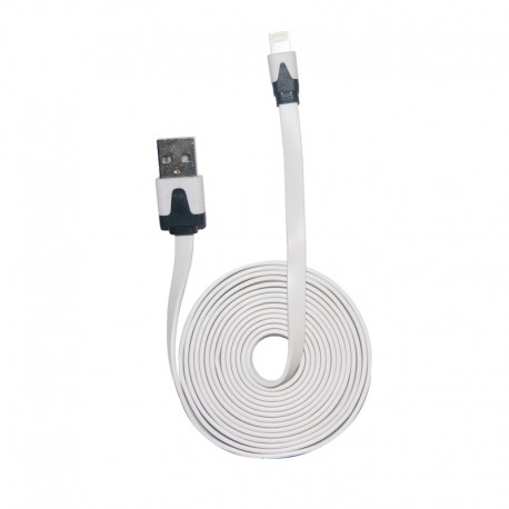 Cable Noodle Flat for iPhone 5 – White 2m