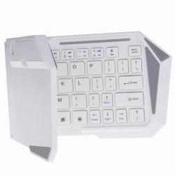 OptimuZ Keyboard Lipat / Folding Bluetooth BK-03S - Putih