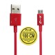 OptimuZ Kabel Micro USB V8 - 1M Merah