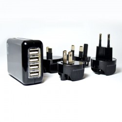 Optimuz 4in1 Universal Travel Charger Monte 2A - Hitam