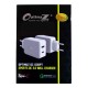 OptimuZ QC-030PT 2 Ports Quick Charge 3.0 Wall Charger 33W + Type-C - White