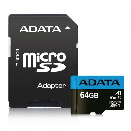 ADATA microSDHC UHS-I Class10 Premier + Adapter SD 64GB