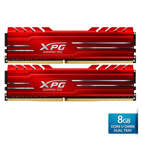 ADATA XPG Gammix D10 DDR4 U-DIMM 2400 Dual Tray - 8GB Merah