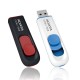 ADATA C008 - Flashdisk USB Capless Sliding - 16GB Hitam-merah