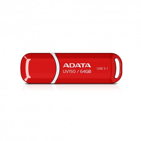 ADATA DashDrives UV150 - Flashdisk USB 3.1 SuperSpeed - 64GB Merah