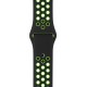 OptimuZ Sport Nice Watch Band Strap Breathable Silicone for Apple Watch - 38mm Black-green