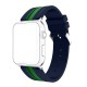 OptimuZ Sport Dual Tone Watch Band Strap Silicone for Apple Watch - 38mm Navy-green