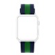 OptimuZ Sport Dual Tone Watch Band Strap Silicone for Apple Watch - 38mm Navy-green