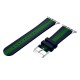 OptimuZ Sport Dual Tone Watch Band Strap Silicone for Apple Watch - 38mm Navy-green