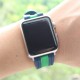 OptimuZ Sport Dual Tone Watch Band Strap Silicone for Apple Watch - 38mm Navy-green