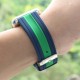 OptimuZ Sport Dual Tone Watch Band Strap Silicone for Apple Watch - 38mm Navy-green