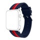 OptimuZ Sport Dual Tone Watch Band Strap Silicone for Apple Watch - 42mm Navy-red