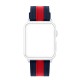 OptimuZ Sport Dual Tone Watch Band Strap Silicone for Apple Watch - 42mm Navy-red