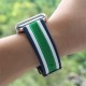 OptimuZ Sport Dual Tone Watch Band Strap Silicone for Apple Watch - 42mm Navy-green-white