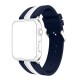 OptimuZ Sport Dual Tone Watch Band Strap Silicone for Apple Watch - 42mm Navy-white