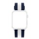 OptimuZ Sport Dual Tone Watch Band Strap Silicone for Apple Watch - 42mm Navy-white